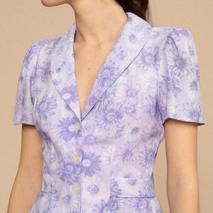 NEVER WORN Rouje Lilas tournesol purple top - FR 36